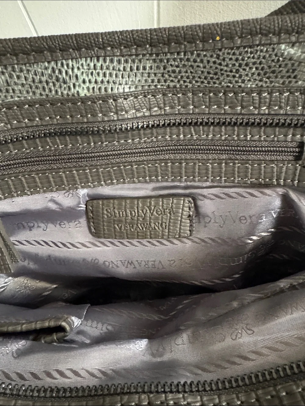 Simply Vera Vera Wang Faux Snakeskin bag - NWT